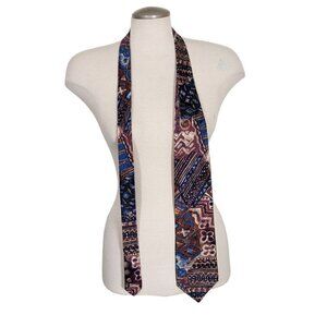 Vintage Guy Laroche Paris Silk Neck Tie Multicolor Abstract Made In Italy